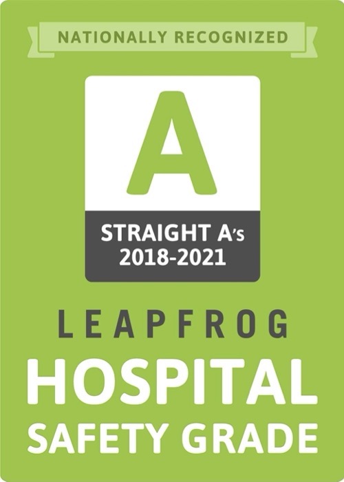 Insignia de grado de seguridad hospitalaria de Leapfrog