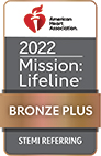 American Heart Association 2022 Mission: Lifeline Bronze Plus STEMI Referring 