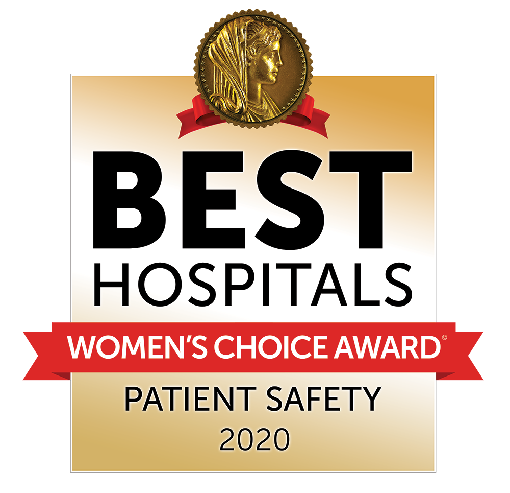 2020 Best Hospitals Women's Choice Award Seguridad del paciente